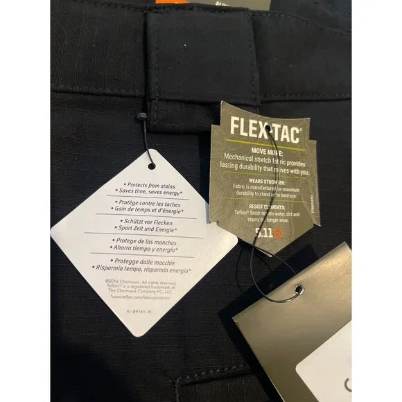 NWT 5.11 Tactical Stryke Pant Flex Tac Mens 42x34 Straight Fit Black 74369 - Picture 9 of 10